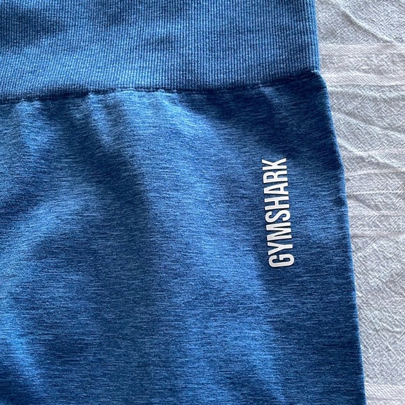 Gymshark Adapt Ombre Seamless Leggings in Light Blue Marl/Blue Size Medium - Picture 3 of 11